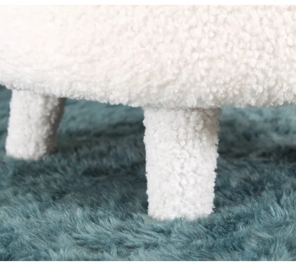 Fotoliu pentru copii PIXI, Ø 46 cm, alb