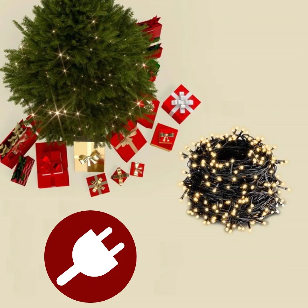 Brad artificial de Crăciun RUDOLPH cu luminițe, 150 cm, verde Casaria