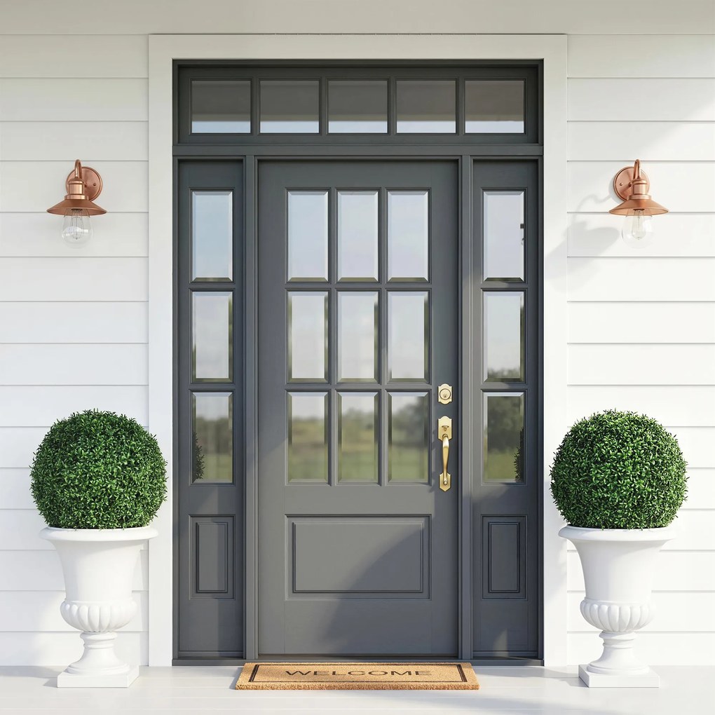 HOMCOM Plante Decorative Artificiale din Buxus cu 682 de Frunze, Rezistente la UV, Înălțime 42 cm | Aosom Romania