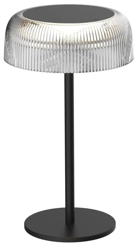 Lampă LED dimabilă de masă TRYPOLIS LED/2W/5V USB 1800 mAh IP44 negru