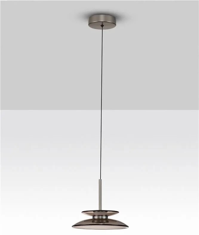 Lustra LED design ambiental Esti maro inchis 23cm