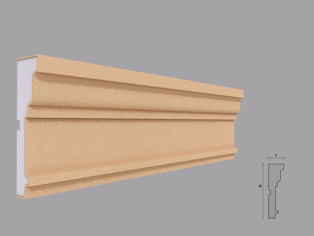 Ancadrament fereastra exterior FP125 dimensiuni 130x36x2000mm