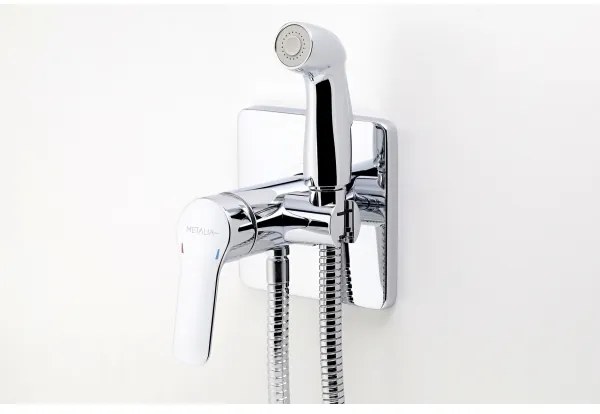 Baterie de bideu cu duș pentru instalare ascunsă Novaservis METALIA crom lucios