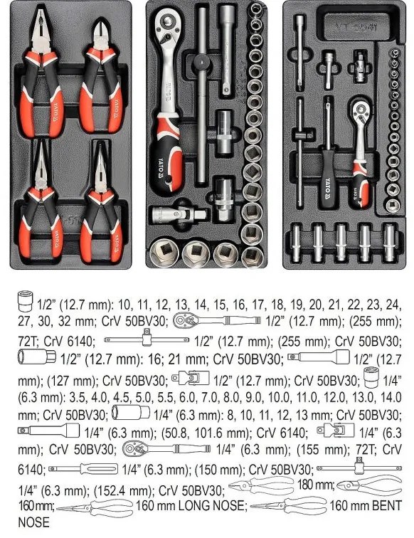 Dulap mobil pentru scule - 7 sertare