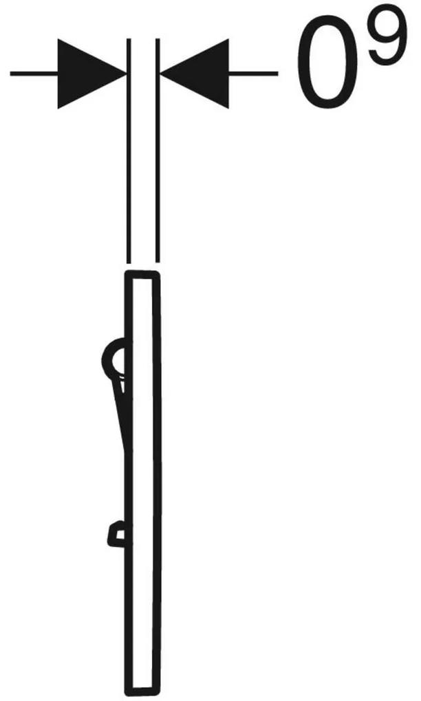 Clapeta cu actionare pneumatica pentru pisoar alb alpin Geberit Alb alpin