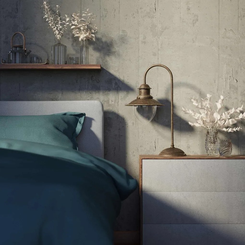 Lampa de masa stil nautic din alama si sticla Al Mare