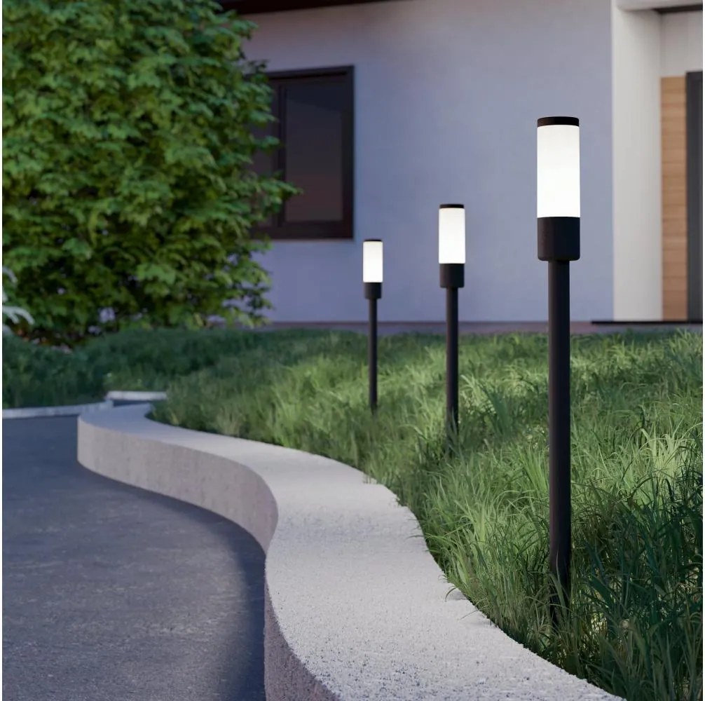 Eglo 902042 - Set de 3 lămpi de exterior ZANCARO LED 1W 230V IP44, negre