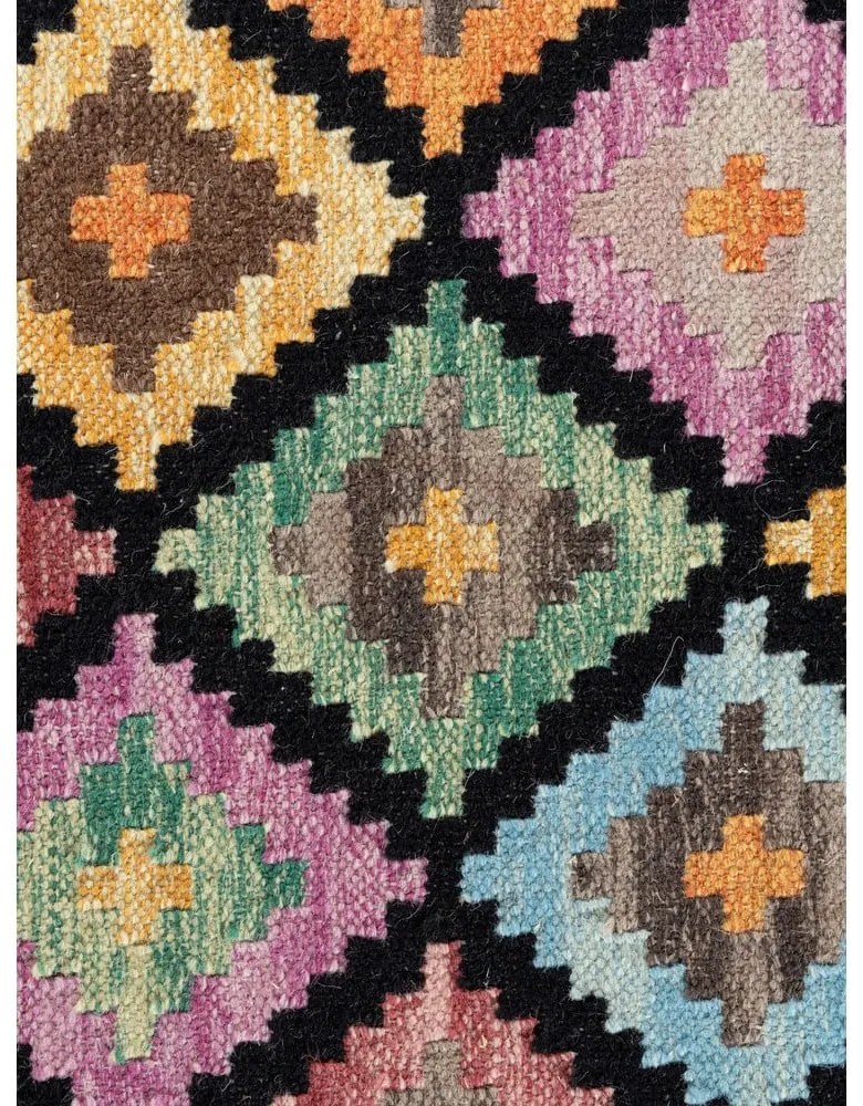 Covor tip traversă reversibil, țesut manual din lână 60x190 cm Kamal Zara – Nouristan