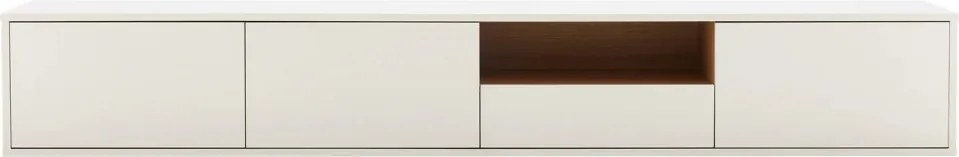 Comoda TV suspendata LOFT 200cm alb/ natur