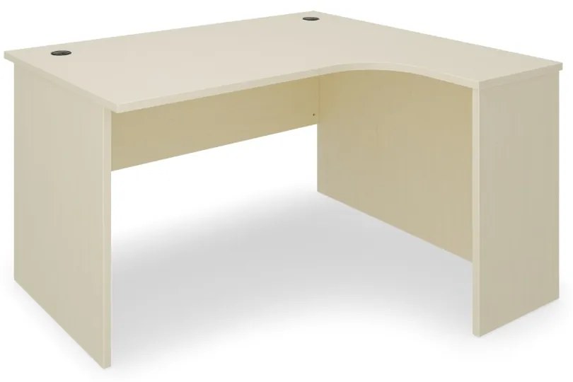 Birou de coltar SimpleOffice 140 x 120 cm, dreapta, mesteacan
