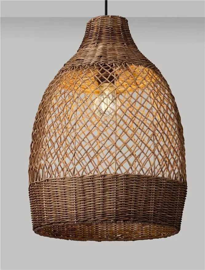 Lustra/Pendul ratan design natural SOLITA maro