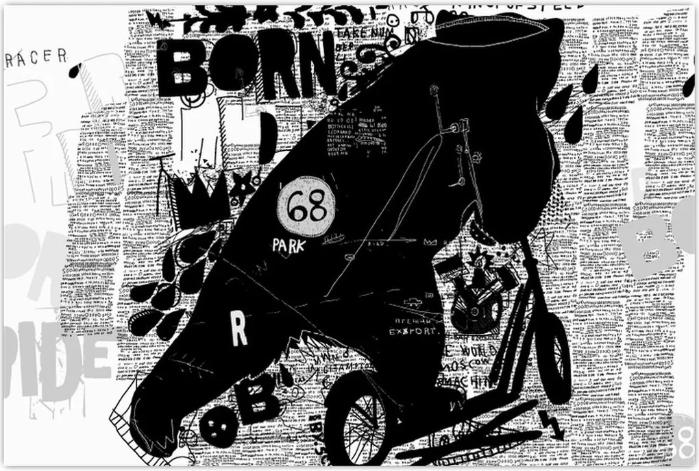 Tablou - Născut să călătorească (90x60 cm)