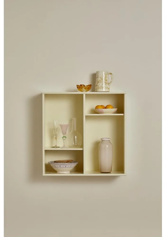 Bibliotecă galben-deschis suspendată 70x70 cm Mistral – Hammel Furniture