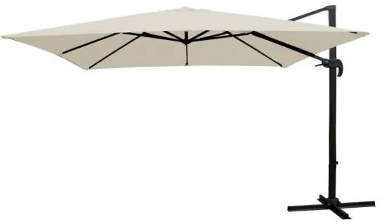 Umbrela gradina/terasa, cu articulatie, crem, 250x250 cm, Roma