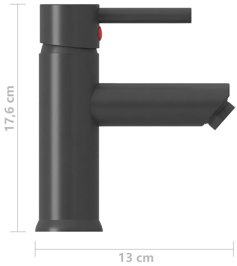 Robinet chiuveta de baie, gri, 130x176 mm Gri