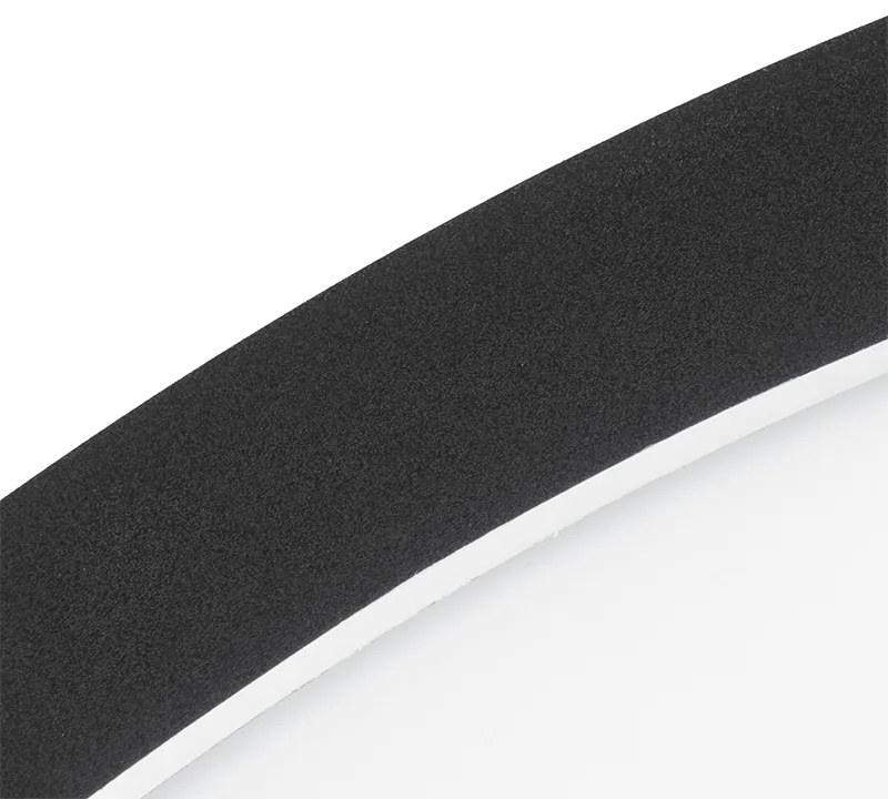 Plafoniera neagra 40 cm cu LED inclus cu dimmer in 3 trepte IP44 - Steve