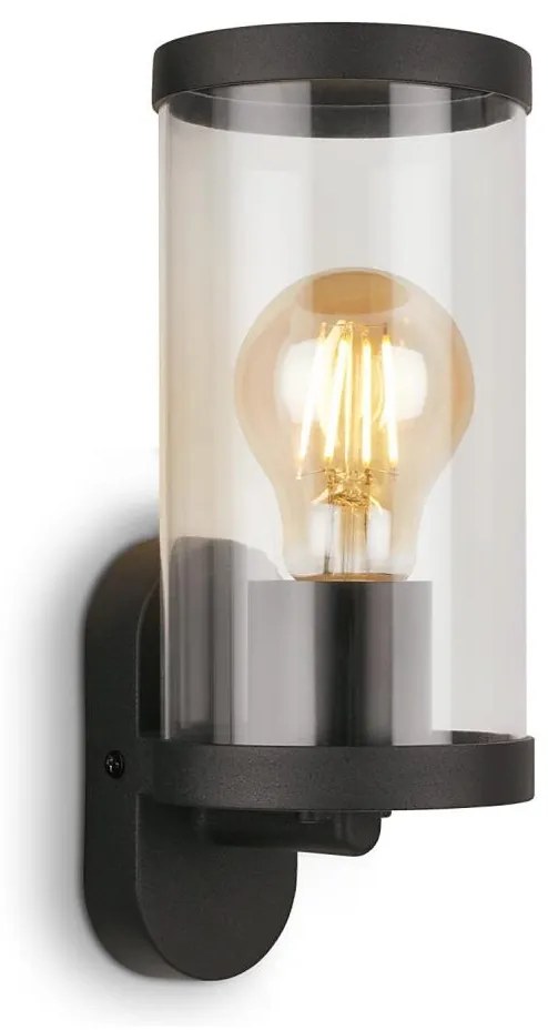 Aplică de exterior Briloner 3600-015 1xE27/12W/230V IP44 negru