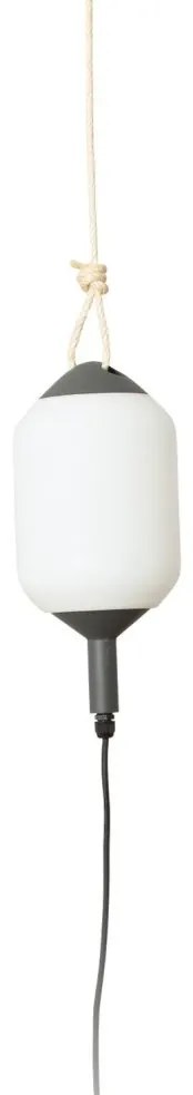 Lampa/Pendul portabil iluminat exterior decorativ SAIGON hole cap R17 gri/alb