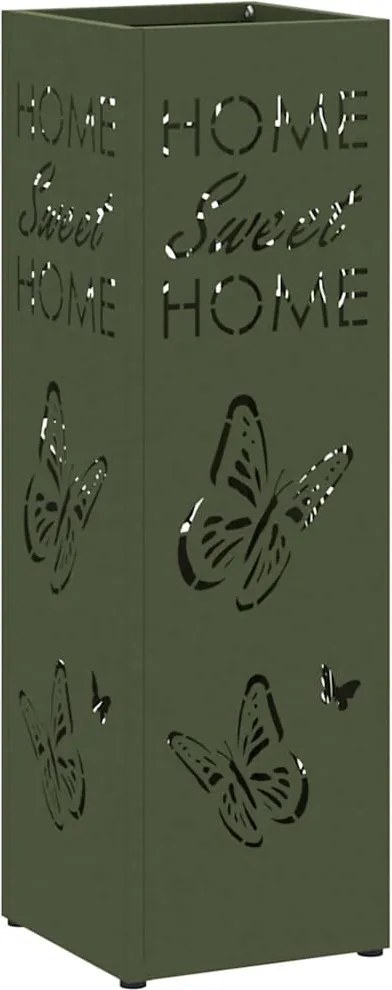 vidaXL Suport pentru umbrele Oliv 15,5 x 15,5 x 49 cm Metal