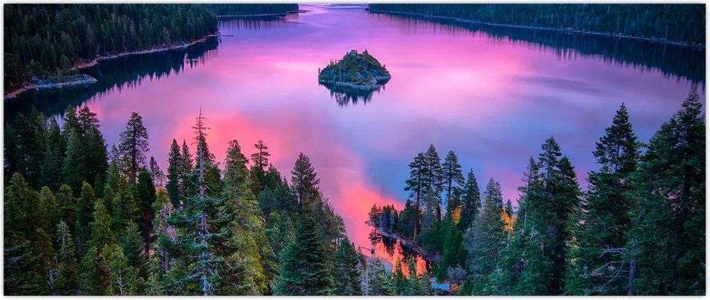 Tablou - Lacul Tahoe, Sierra Nevada, California, SUA (120x50 cm)