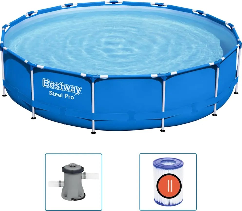 Bestway Piscină cu cadru Steel Pro, 396x84 cm