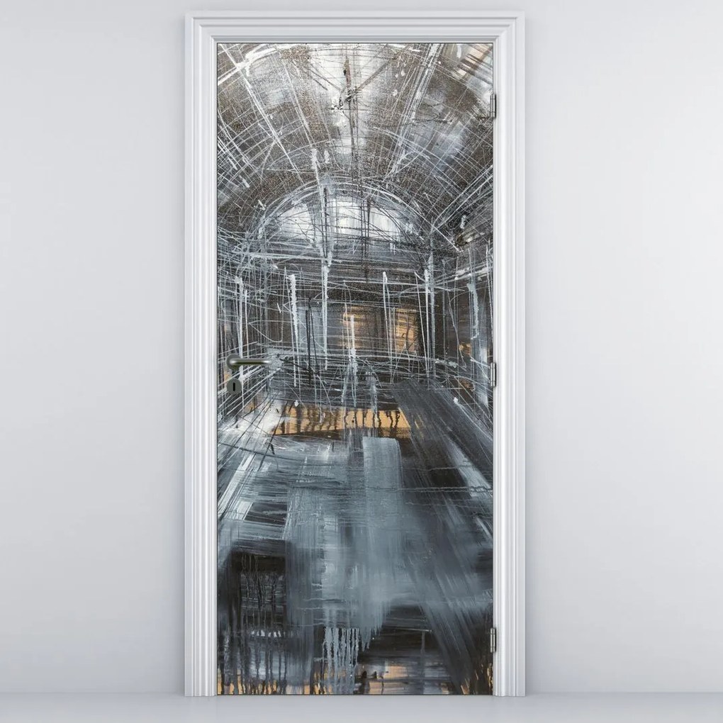 Fototapet pentru ușă - Interiorul clădirii vechi (95x205cm)
