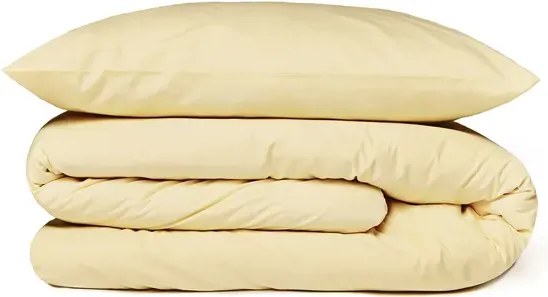 Lenjerie de pat din bumbac CALMORA galben deschis Dimensiune lenjerie de pat: 2 buc 70 x 90 cm | 200 x 220 cm