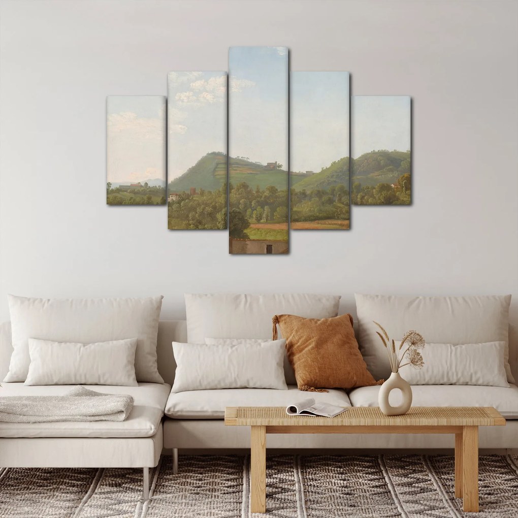 Tablou - Simon Denis,  View Near Naples, reproducere (150x105 cm)