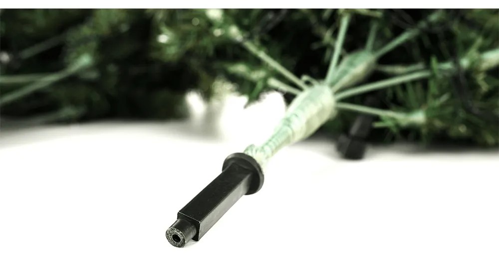 Brad de Crăciun de calitate 3D, cu lumini, verde, 180 cm, LED 300, CHRISTMAS TYP 6