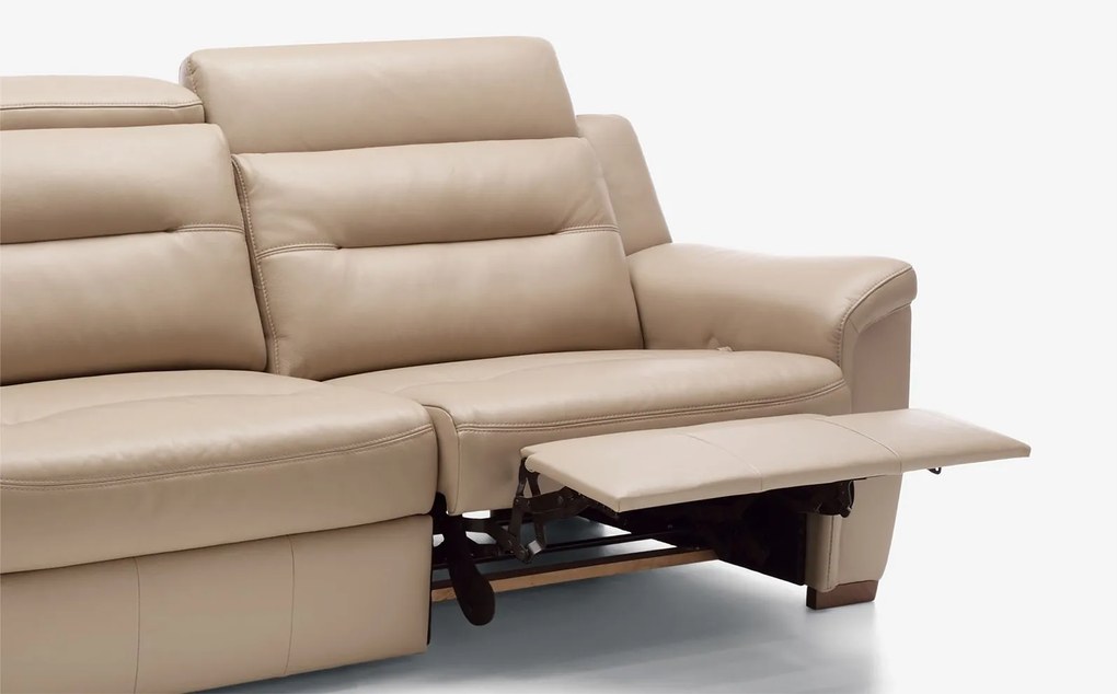 Canapea lemn masiv SALMO recliner 212×93(107)×103 cm