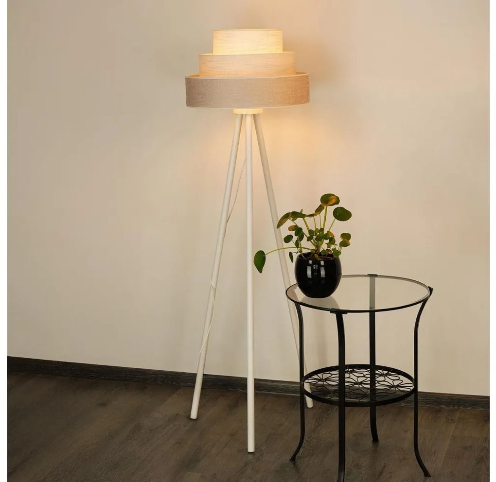 Lampadar Brilagi ALASKA LUNETA 1xE27/15W/230V gri/crem