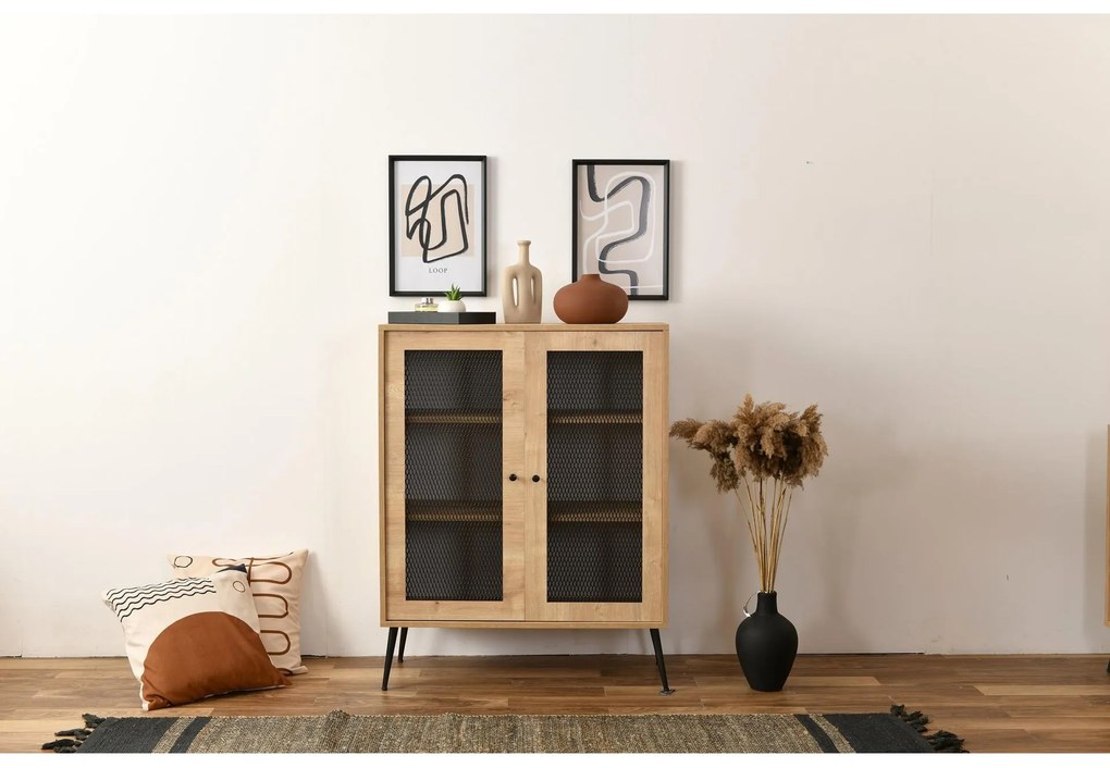Dulap Masilu 1 (stejar + negru). 1106774