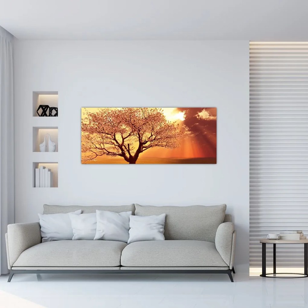 Tablou cu razele lui Dumnezeu (120x50 cm)