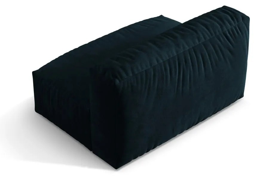 Modul pentru canapea modulară albastru închis cu tapițerie din catifea (de mijloc) Martina – Micadoni