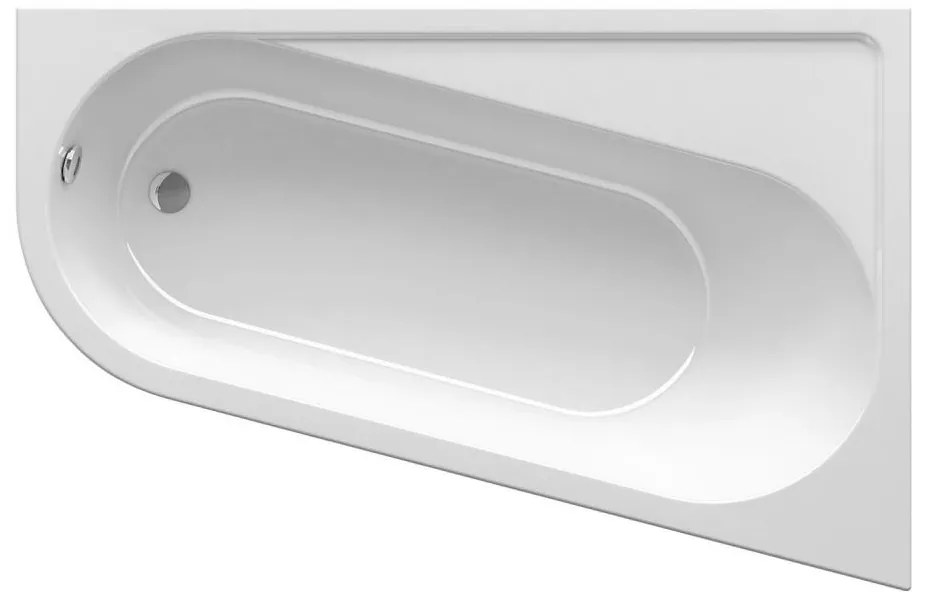 Ravak CA41000000 - Cadă de colț CHROME 170x105 cm acrilic/alb