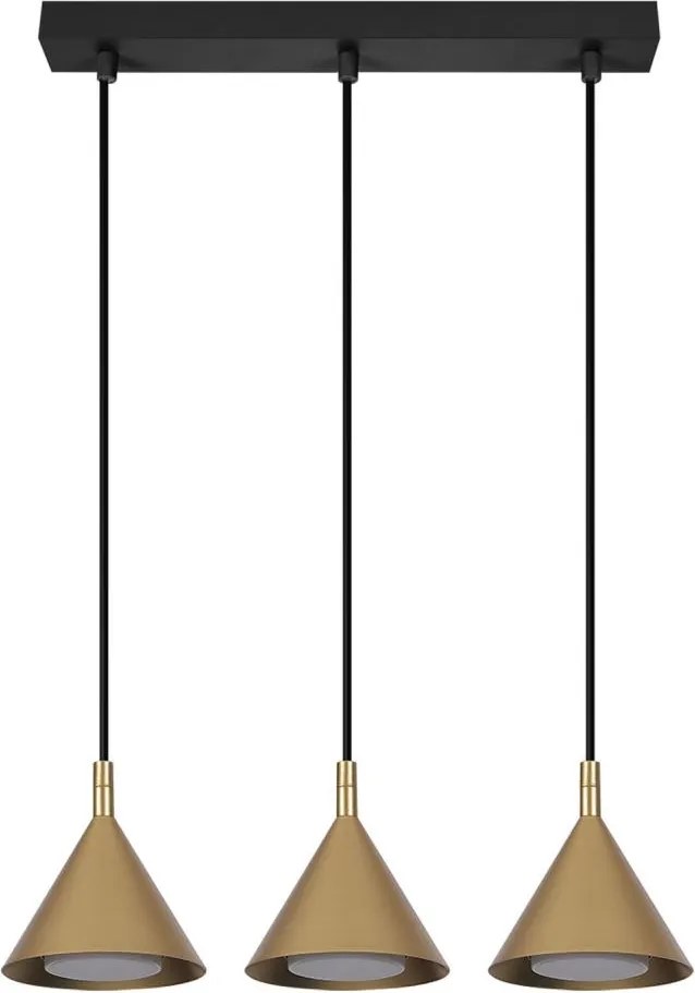 BRILAGI - LED Lustru suspendat pe cablu CONE TRIPLE 3xGX53/15W/230V auriu