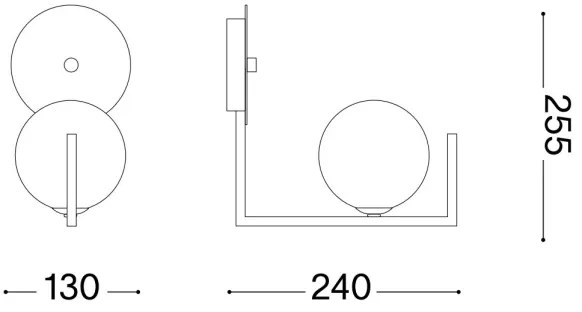 Lampă LED de perete Ideal Lux BIRDS 1xG9/3W/230V negru