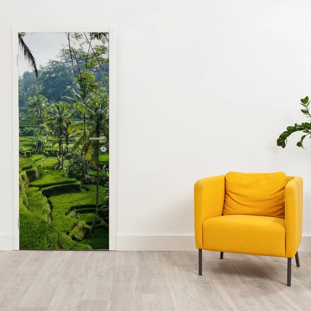 Fototapet pentru ușă - Terasele de orez Tegalalang (95x205cm)