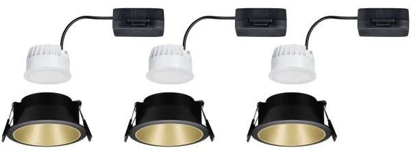 Paulmann 93404 - Set 3x LED 6,5W IP44, luminar baie COLE, dimabil, 230V