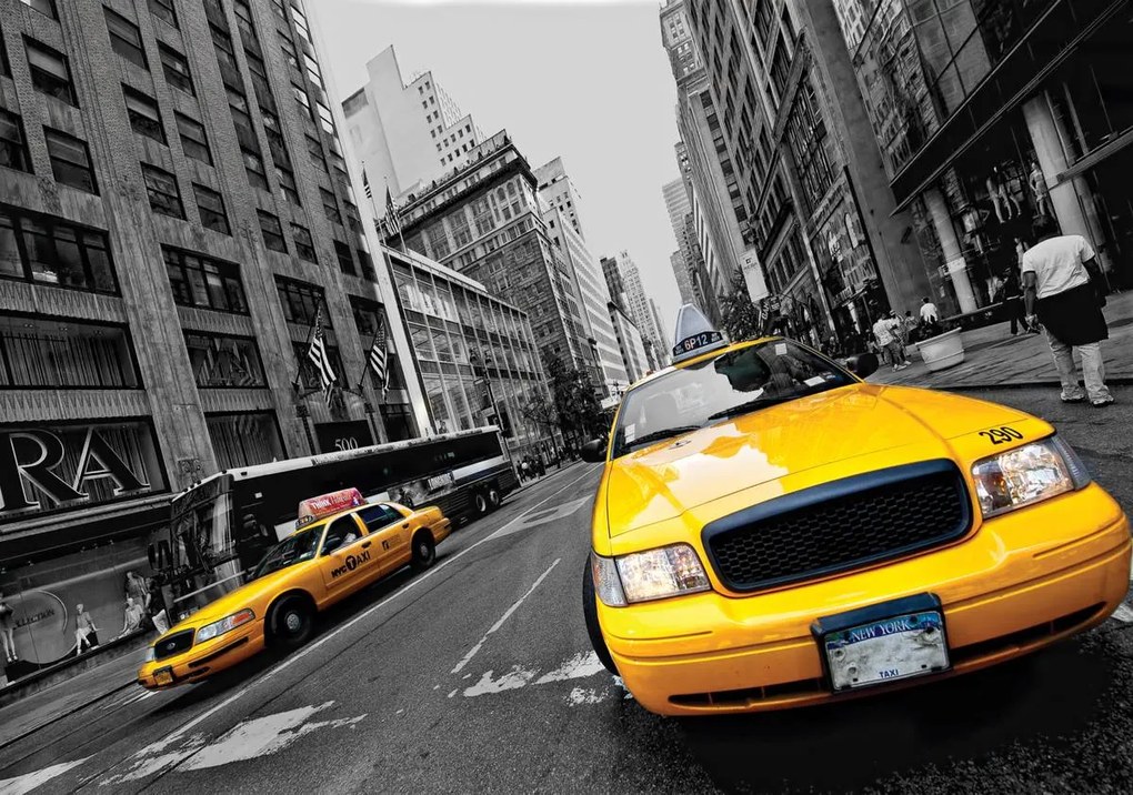 Fototapet - Taxiu galben (254x184 cm)