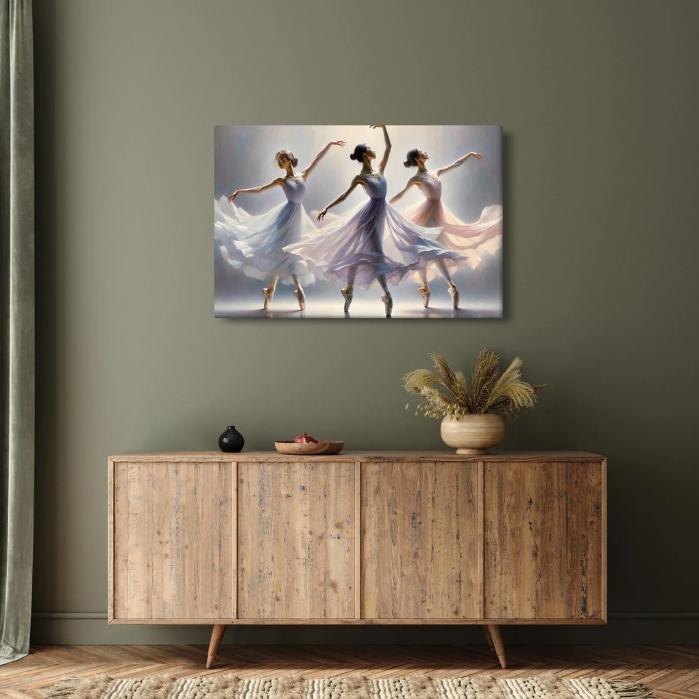 Tablou - Trei balerine (90x60 cm)