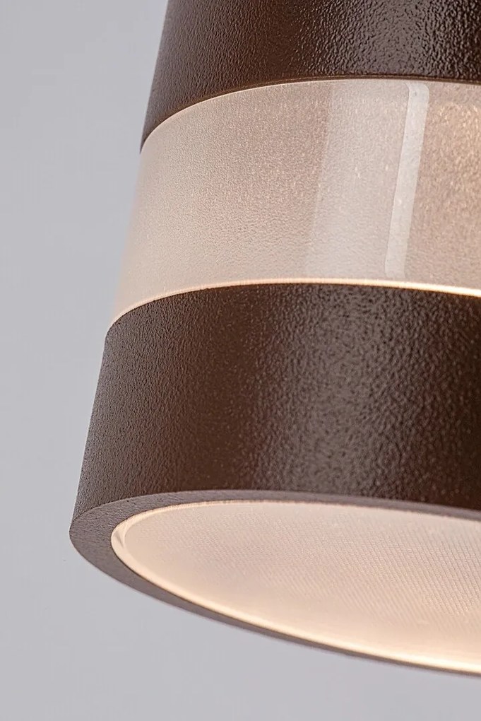 Aplica LED CCT perete exterior IP65 Urfa Line maro