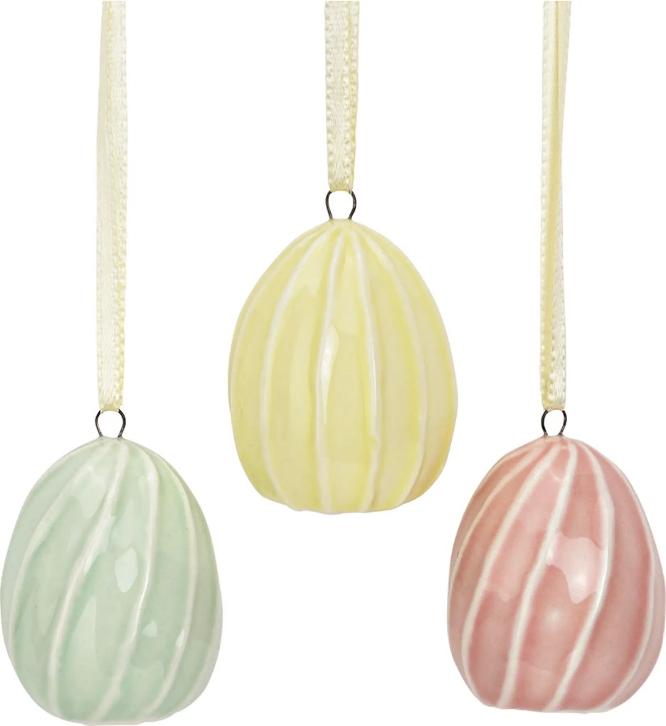 Ou din portelan suspendat PASTELLA - mai multe culori Culoare: Galben