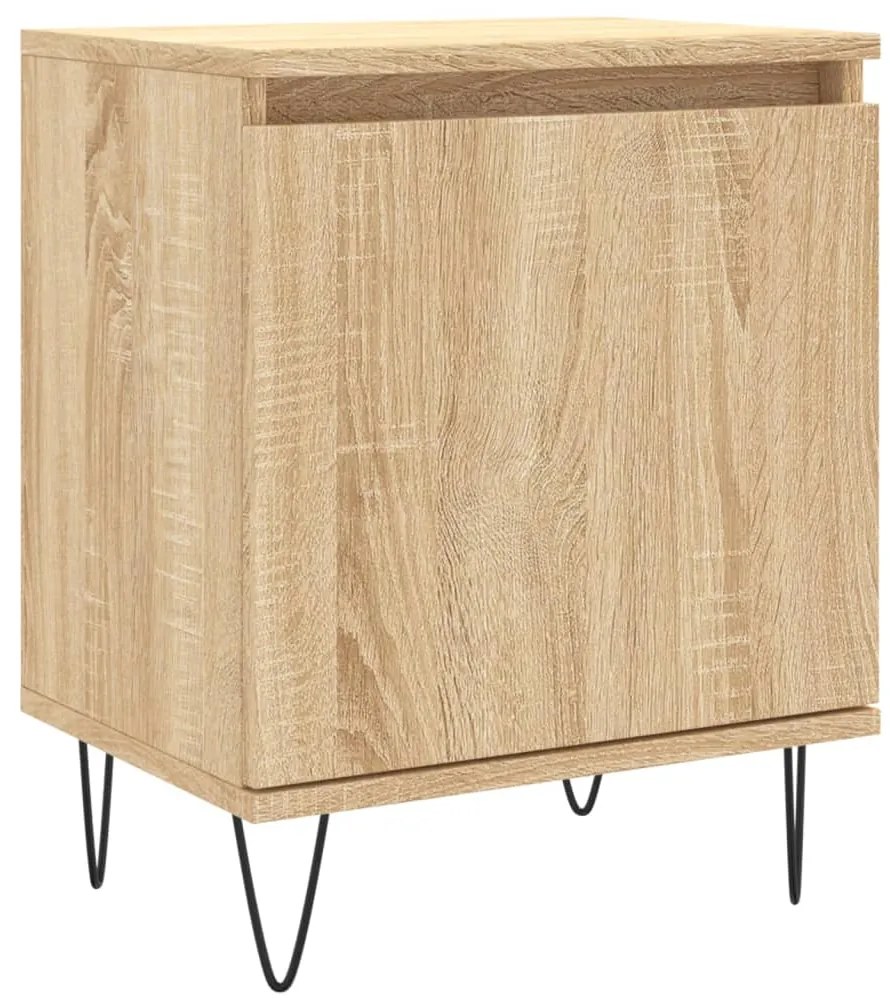 826834 vidaXL Noptieră, stejar sonoma, 40x30x50 cm, lemn compozit