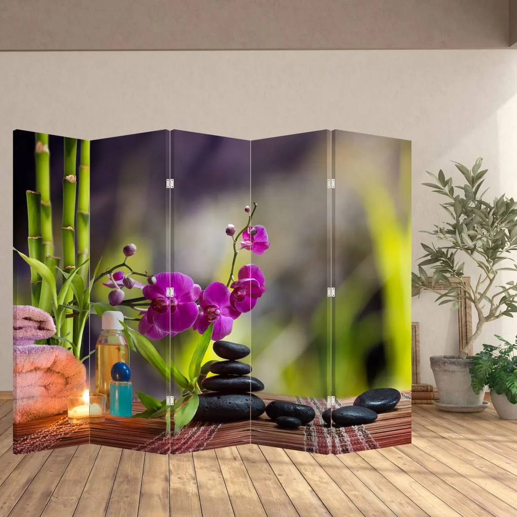 Paravan - Spa and stones (210x170 cm)
