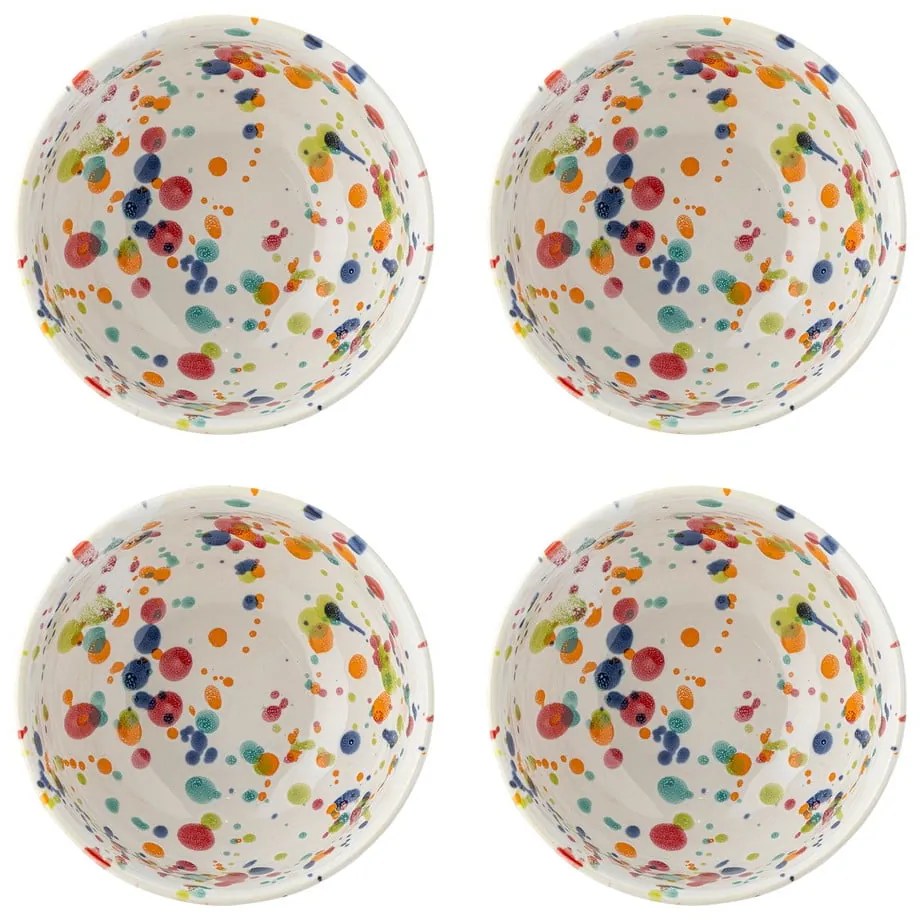 Boluri mici crem 4 buc. din gresie 300 ml Freckles – Bloomingville