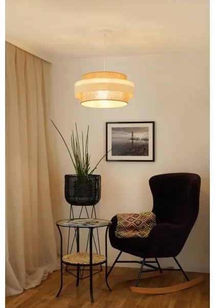 Lustră aplicată Brilagi SPACE LIGHT 1xE27/15W/230V d. 50 cm bej/crem