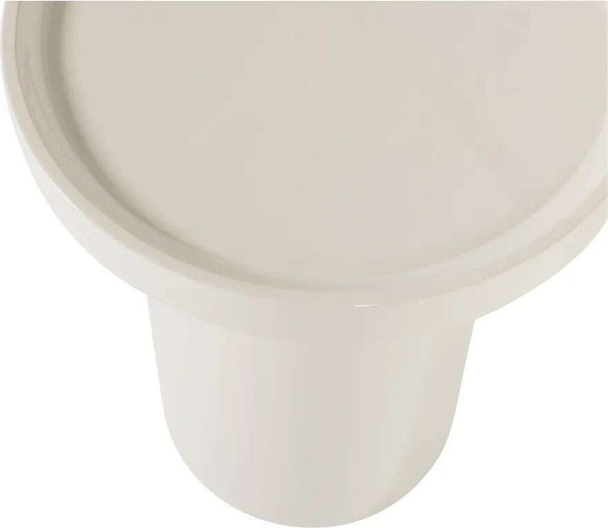 Măsuță auxiliară rotundă cu aspect lucios ø 40 cm Veluna – WOOOD