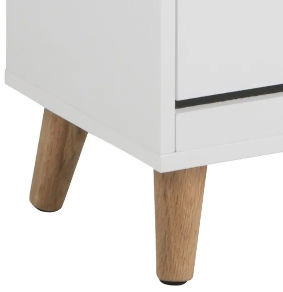 Pantofar cu 3 sertare CARLY alb