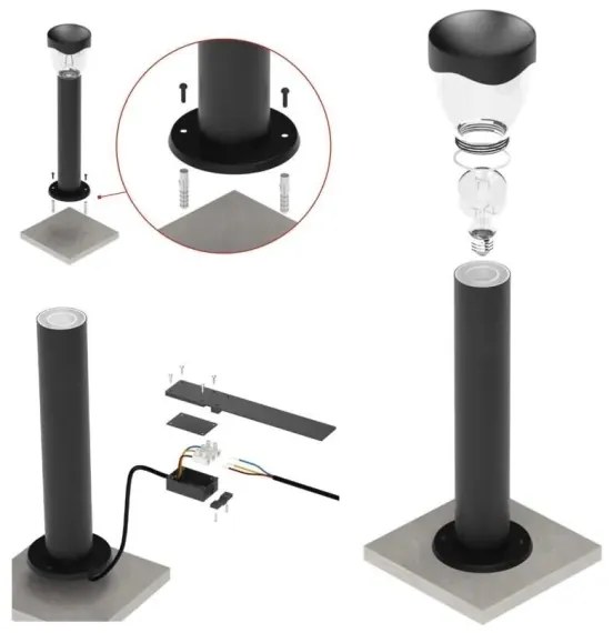 Aplică de exterior ARTEO 1xE27/15W/230V IP44